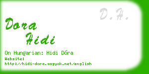 dora hidi business card