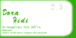 dora hidi business card